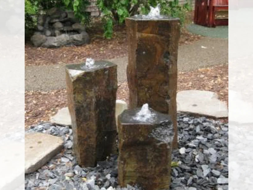 Mini Basalt Columns with Cut Bottom