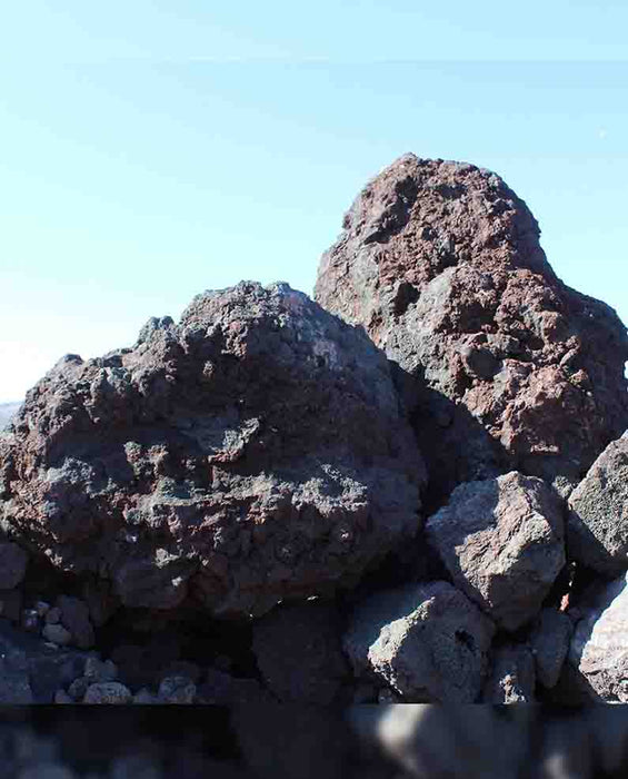 Black n Burgundy Lava Boulders 30" - 36"