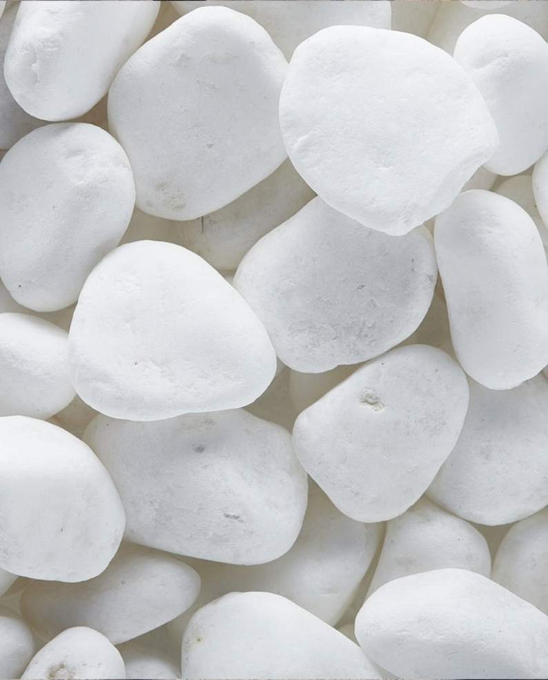 Snow White Pebbles 1/2