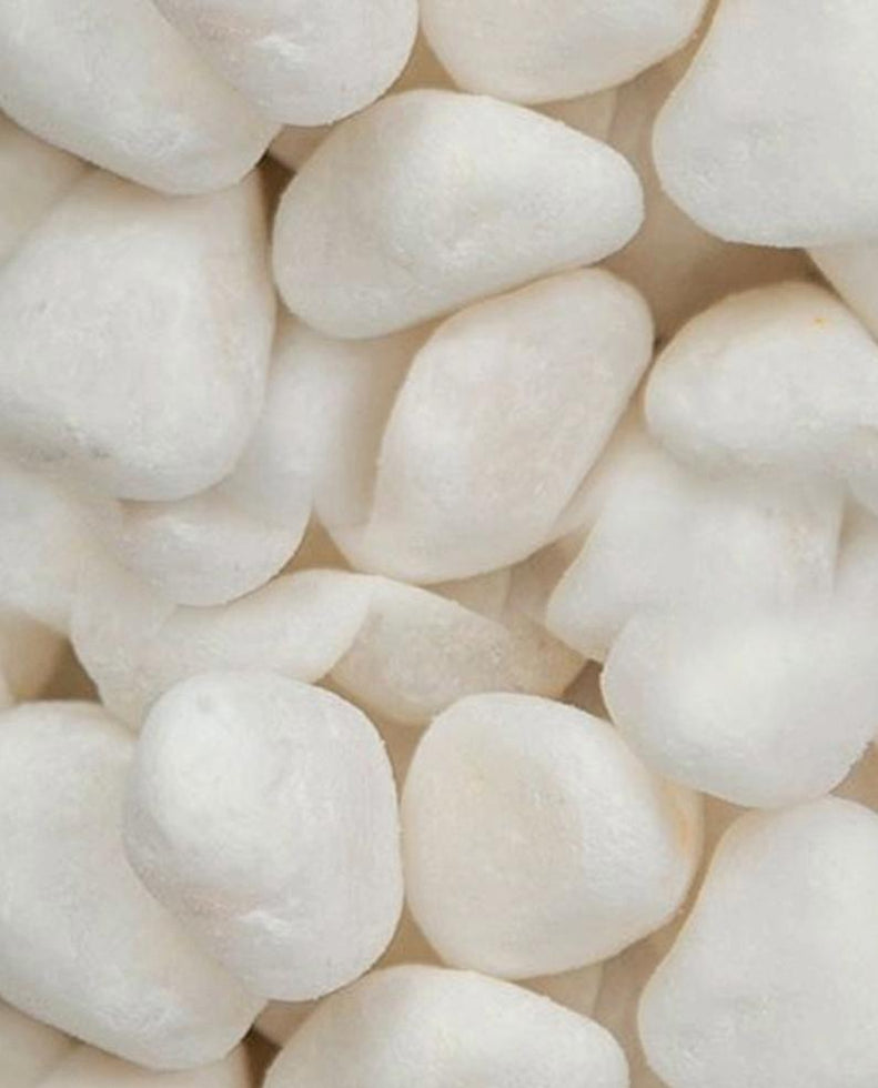 Snow White Pebbles 3/4